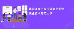 黑龙江高考多少分能上天津职业技术师范大学(2026录取分数线预测)