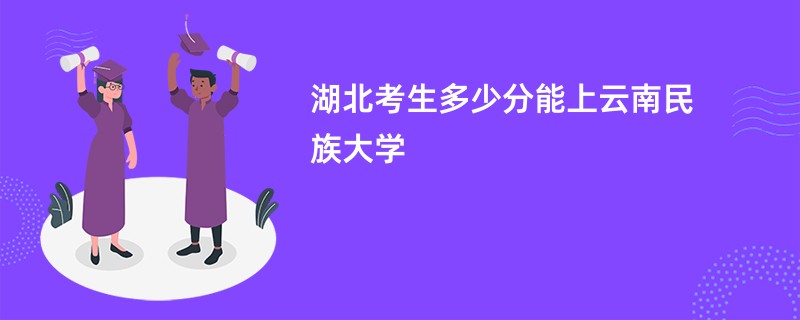 湖北考生多少分能上云南民族大学