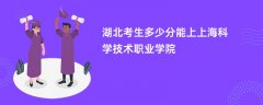 湖北高考多少分能上上海科学技术职业学院(2026录取分数线预测)