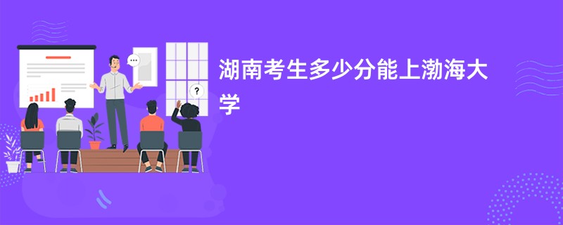 湖南考生多少分能上渤海大学