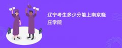 2026辽宁高考多少分能上南京晓庄学院(录取分数线预测)