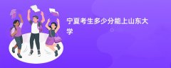 2026宁夏新高考多少分可以上山东大学(录取分数线预测)