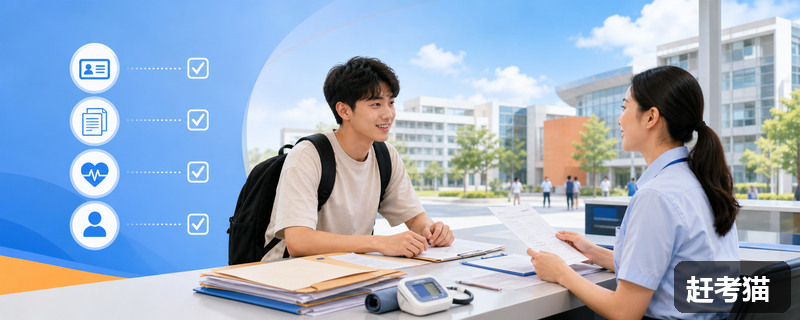 赶考猫大学新生入学资格复查流程图