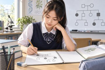 生物遗传系谱题总判断错:先标亲子关系,再验证遗传方式