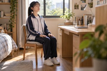 一坐到书桌前就胸闷心慌：先做五感着陆，再判断今天的学习量